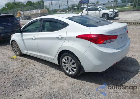 2012 Hyundai Elantra Gls из США, поврежденный, VIN 5NPDH4AE3CH145763